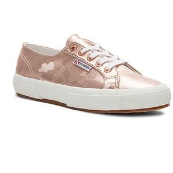 Superga Shoes - NWT Superga Rose Gold Chrome Sneakers